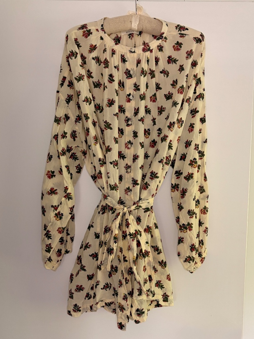 Doen Juliette Tunic Dress in Floral Block Print